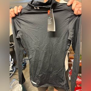 Women’s Under Armour Cold Gear Black turtleneck fitted snatched waist,  XS NWT